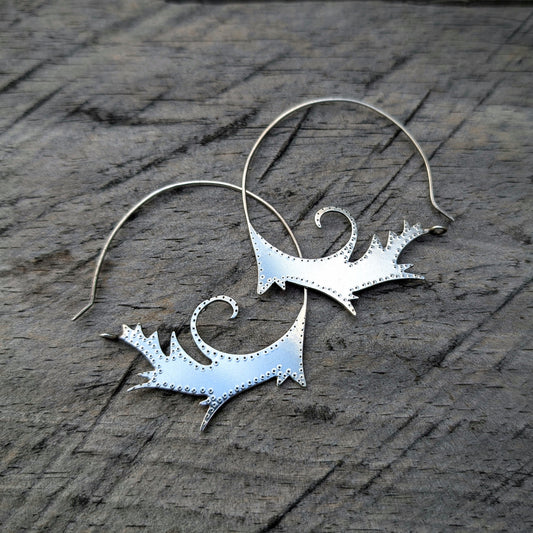 FROSTFALL Hoop Earrings Sterling Silver