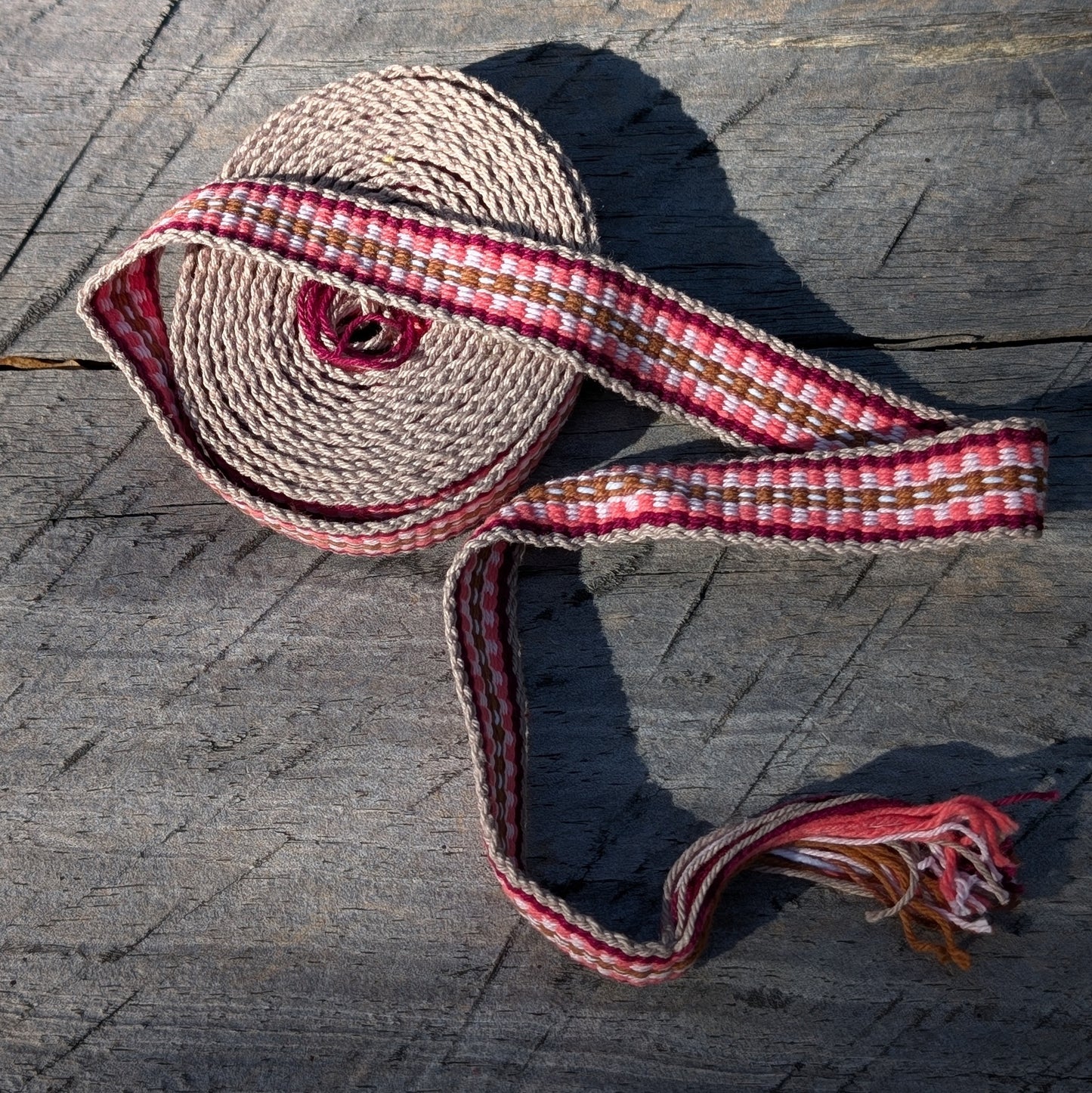 Hand-woven Inkle Braid 2 Metre