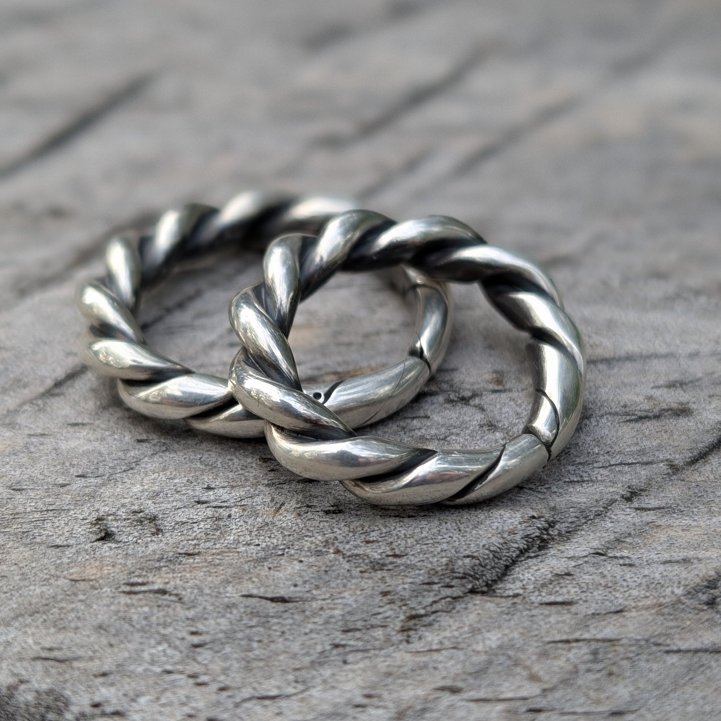 Heavy Twist Ring Sterling Silver