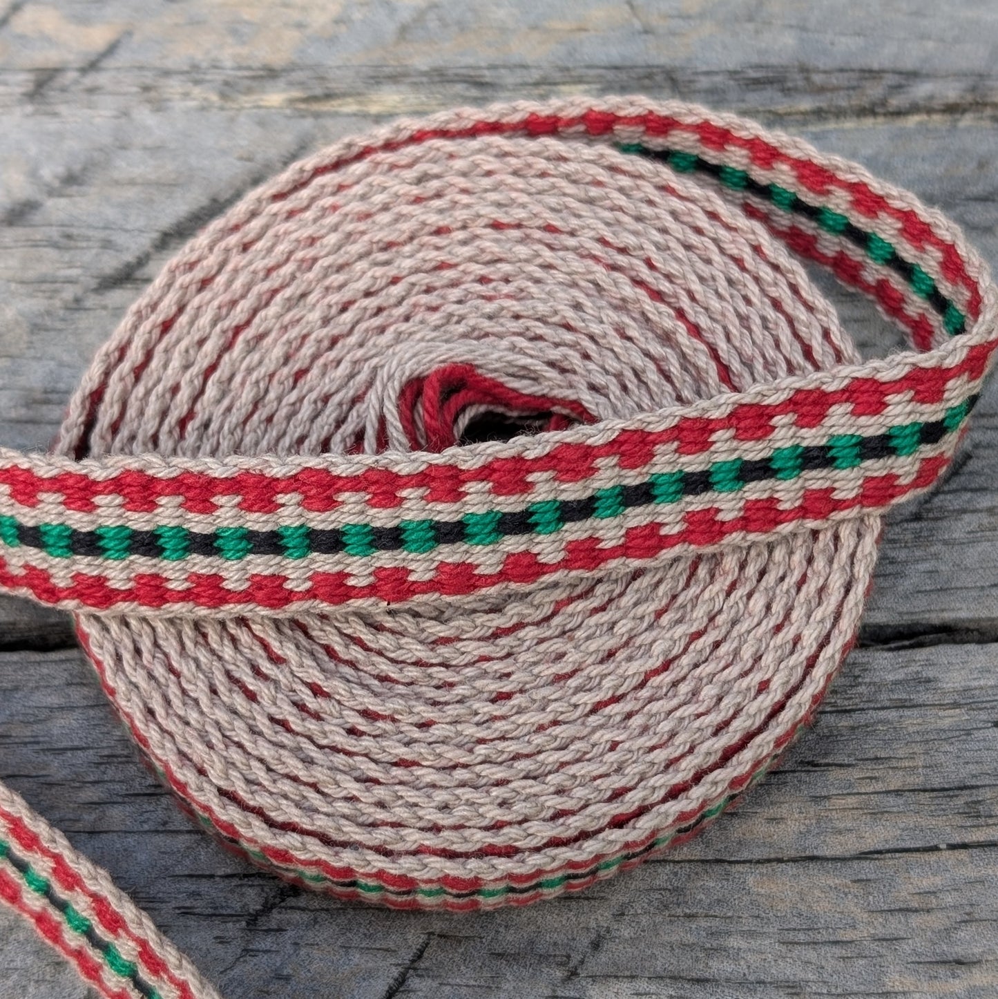 Hand-woven Inkle Braid 2 Metre