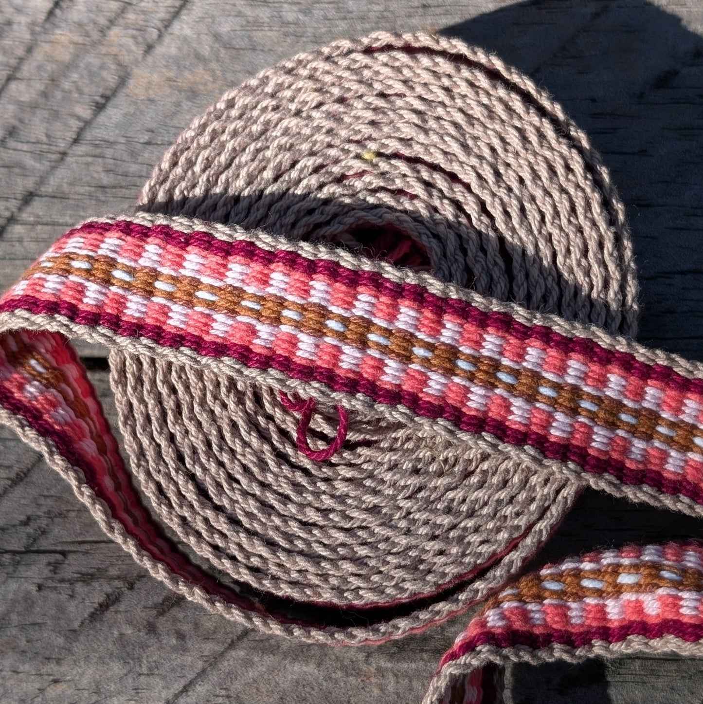 Hand-woven Inkle Braid 2 Metre