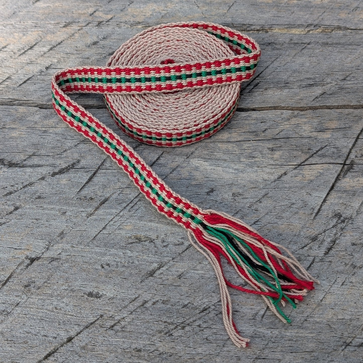 Hand-woven Inkle Braid 2 Metre